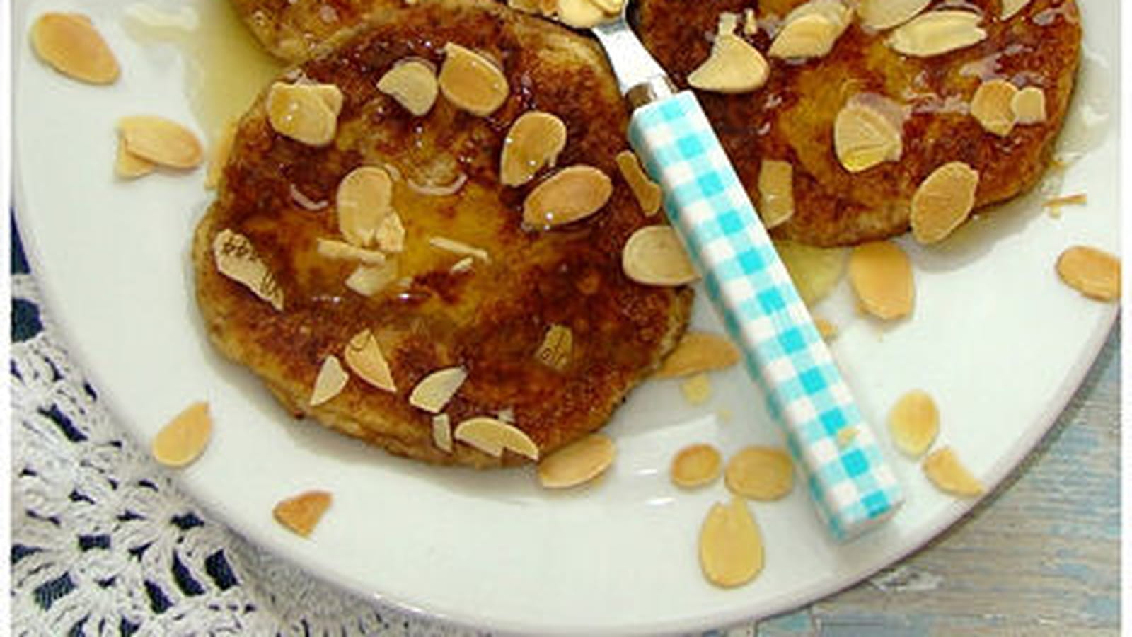 Pain perdu au miel et aux amandes
