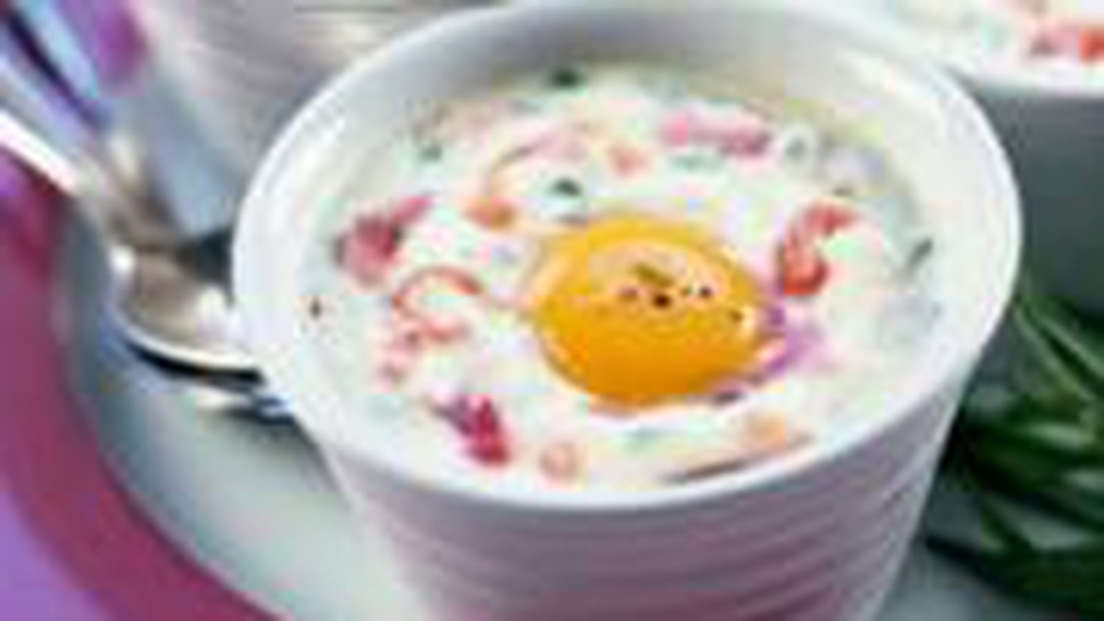 Oeufs cocotte carbonara