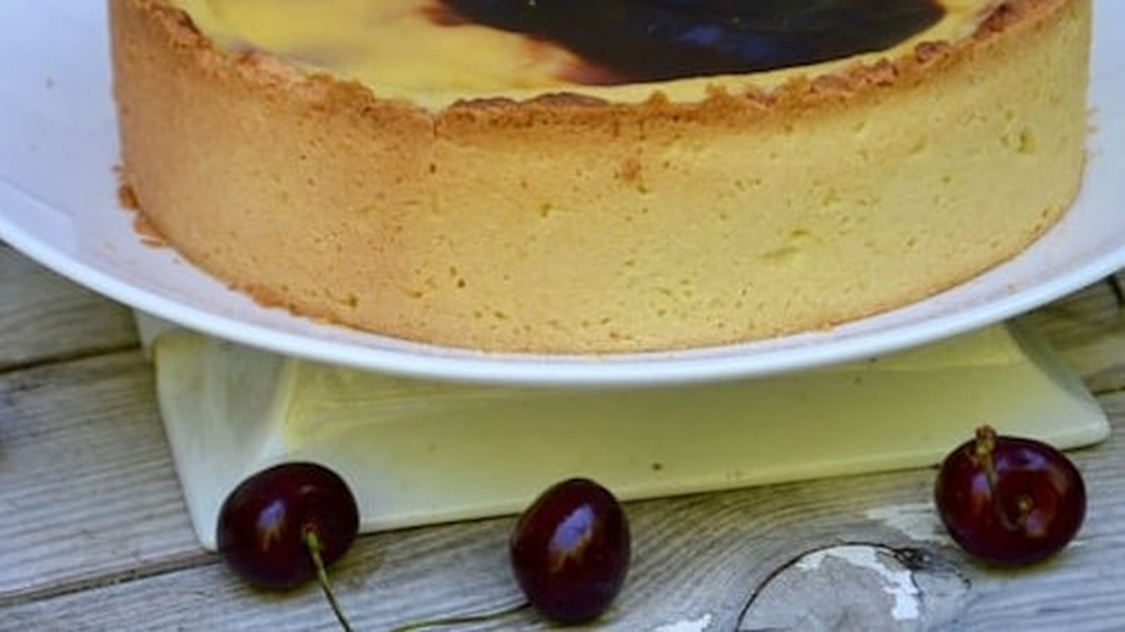 Flan pâtissier aux cerises