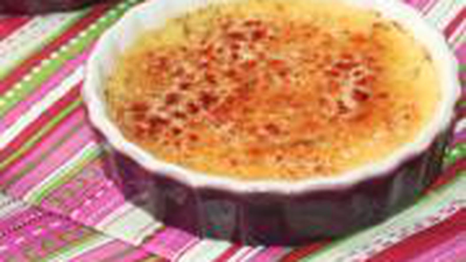 Crème brûlée vanille aux zestes de citron vert