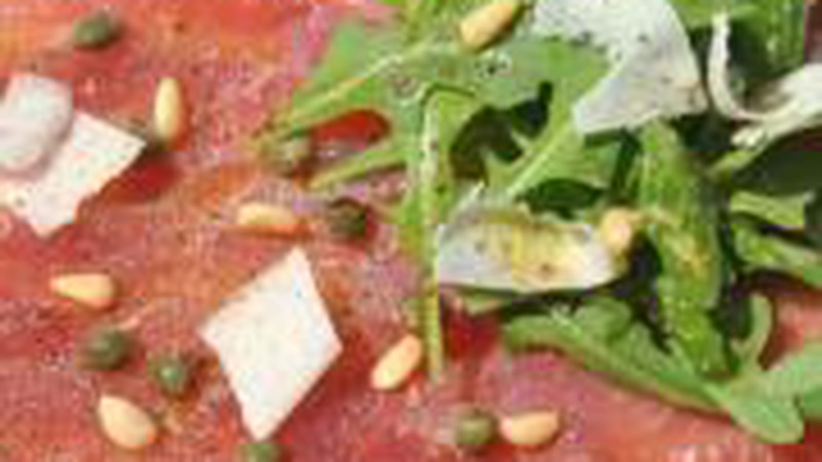 Carpaccio de thon frais