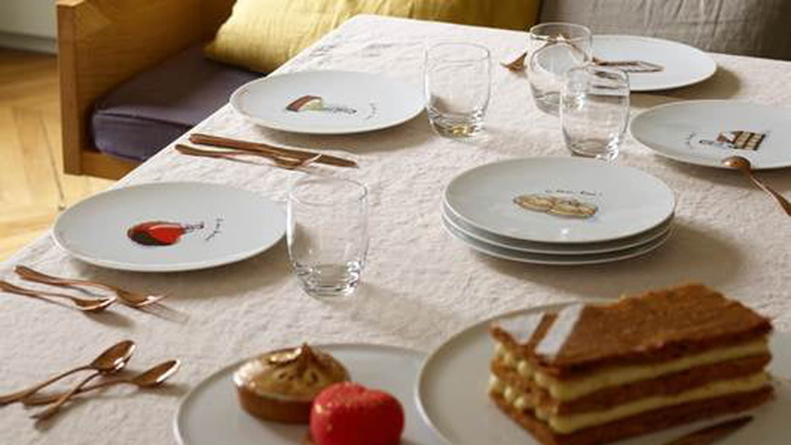 Assiettes Degrenne x Philippe Conticini