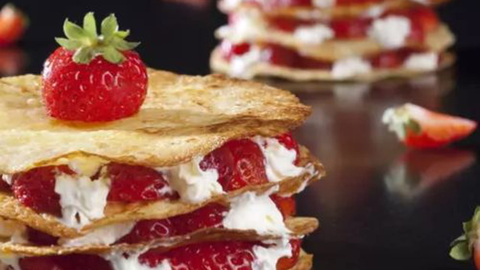 Mille crêpes aux fruits 