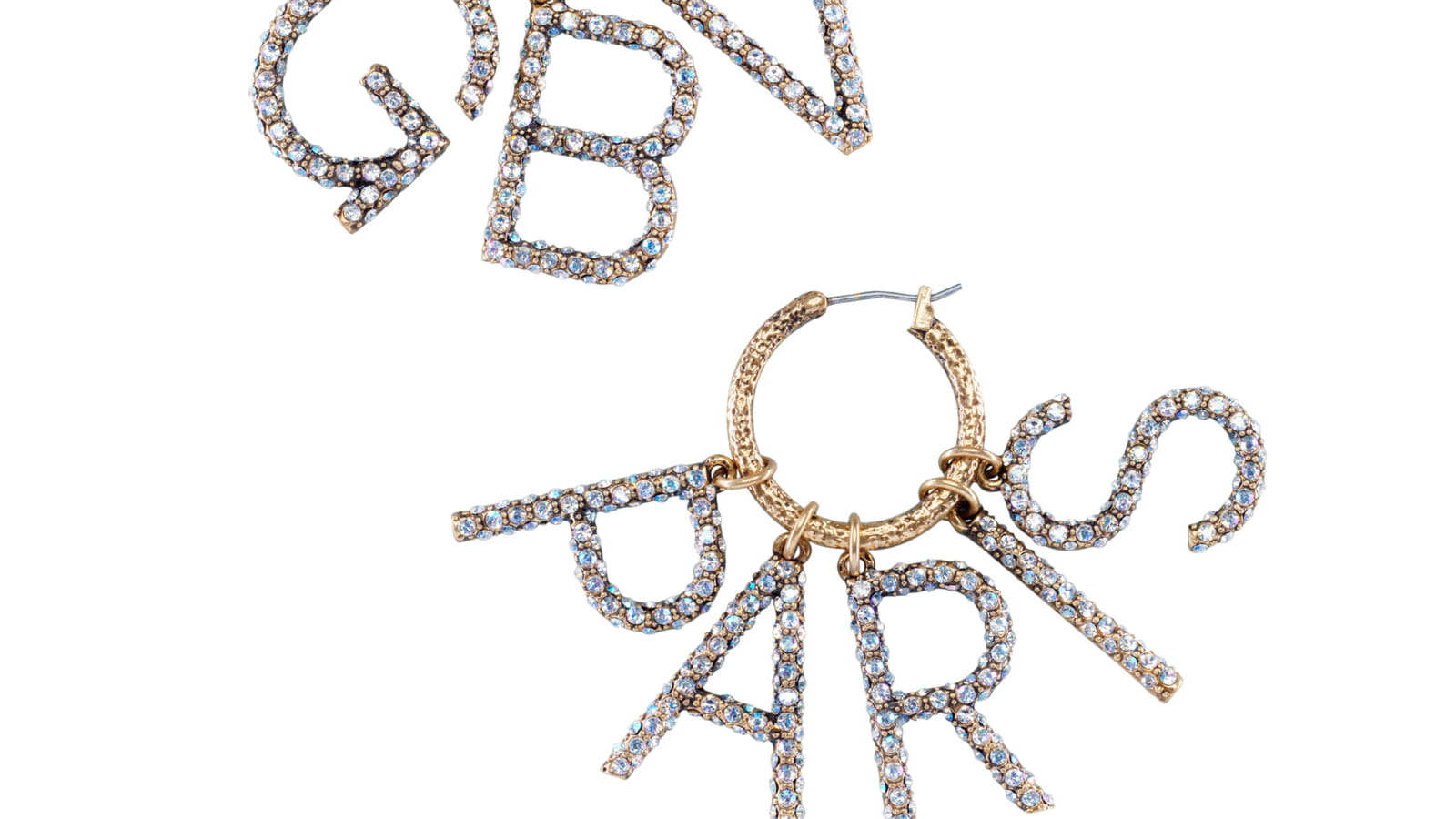 Boucles d'oreilles strass 