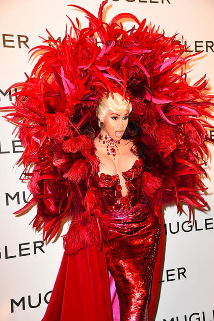 Cardi B &agrave; la soir&eacute;e d'inauguration de l'exposition Thierry Mugler, Couturissime