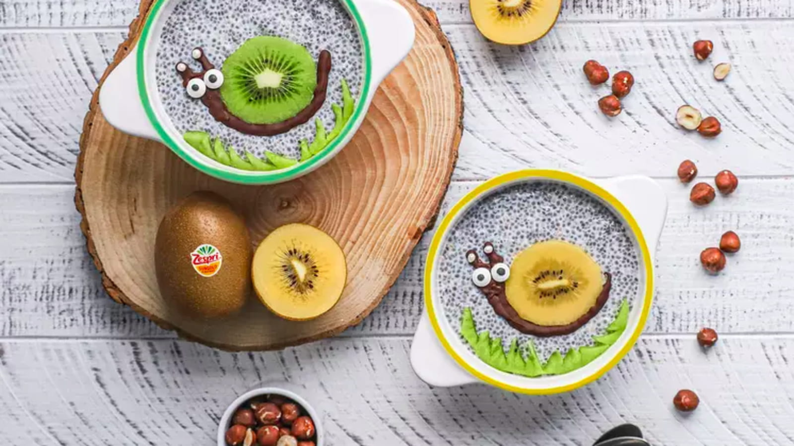 Pudding chia, kiwi et coco