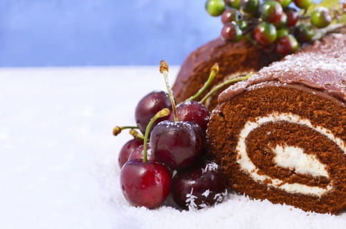 Bûche roulée saveur Forêt noire