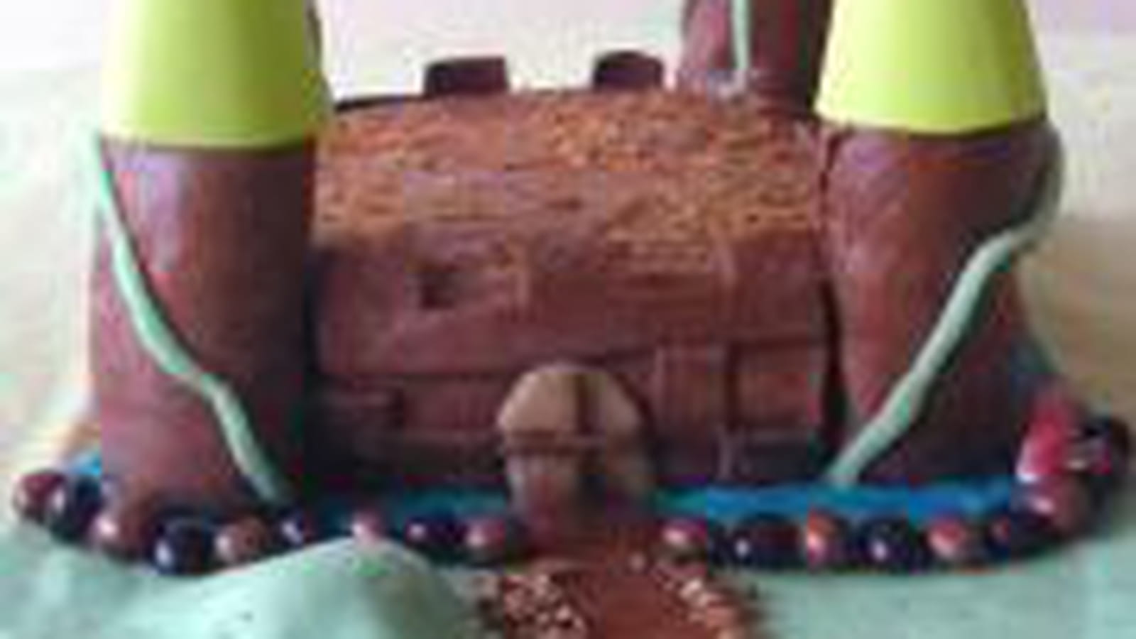 Gâteau château-fort en 3D