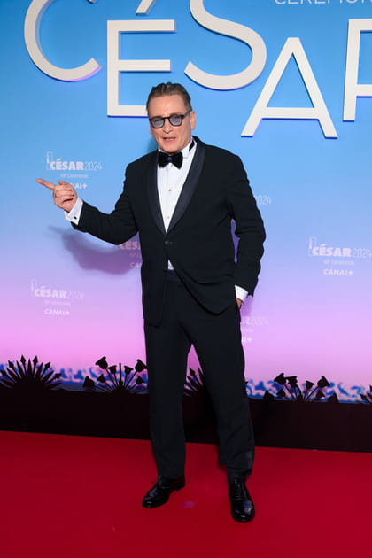 Beno&icirc;t Magimel en costume noir et n&oelig;ud papillon&nbsp;Giorgio Armani