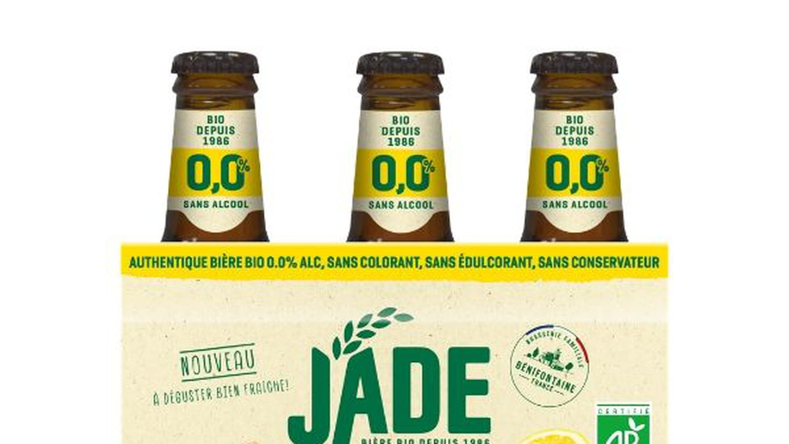 Les bières sans alcool Jade