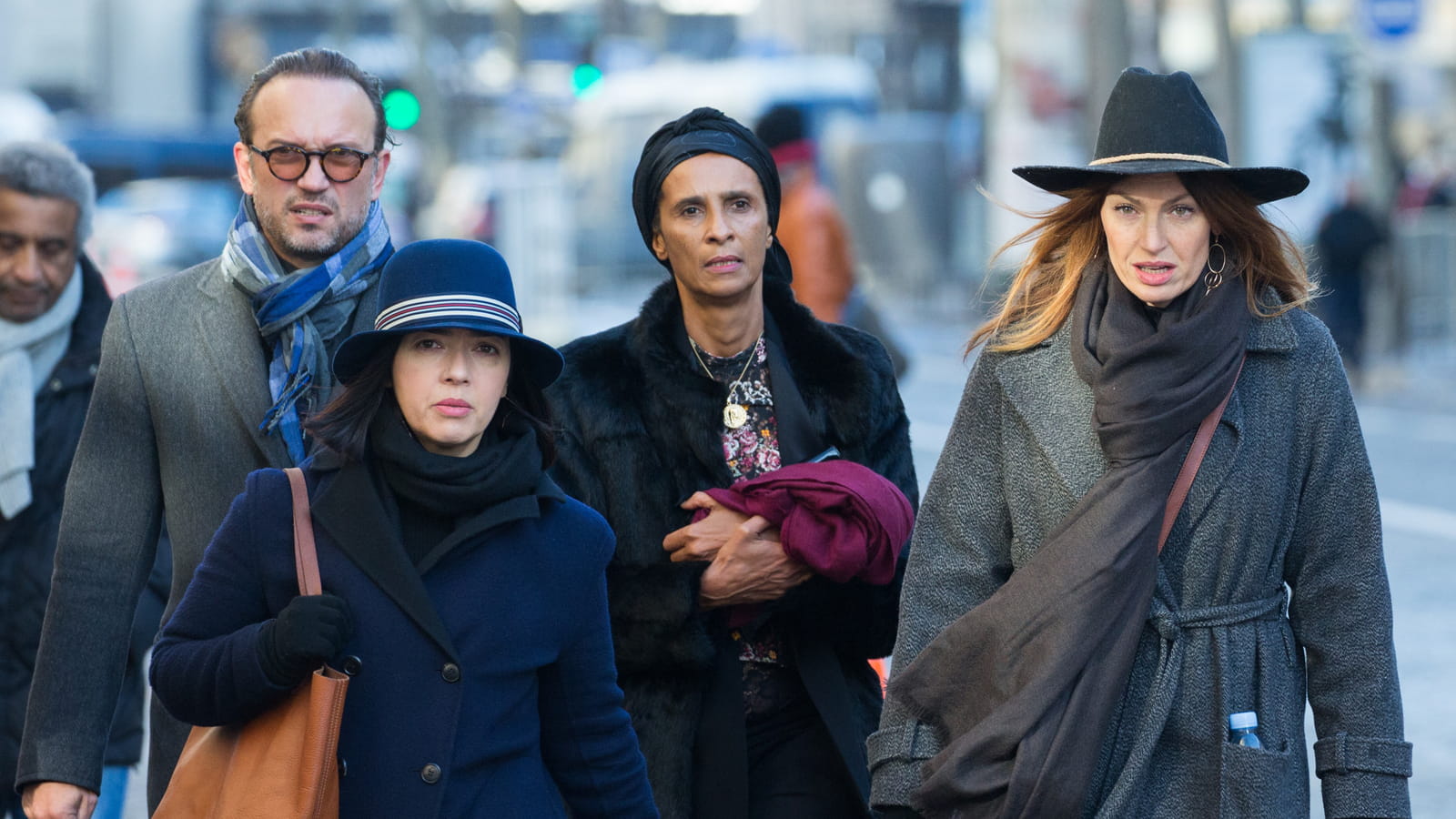 Vincent Perez et le groupe Brigitte
