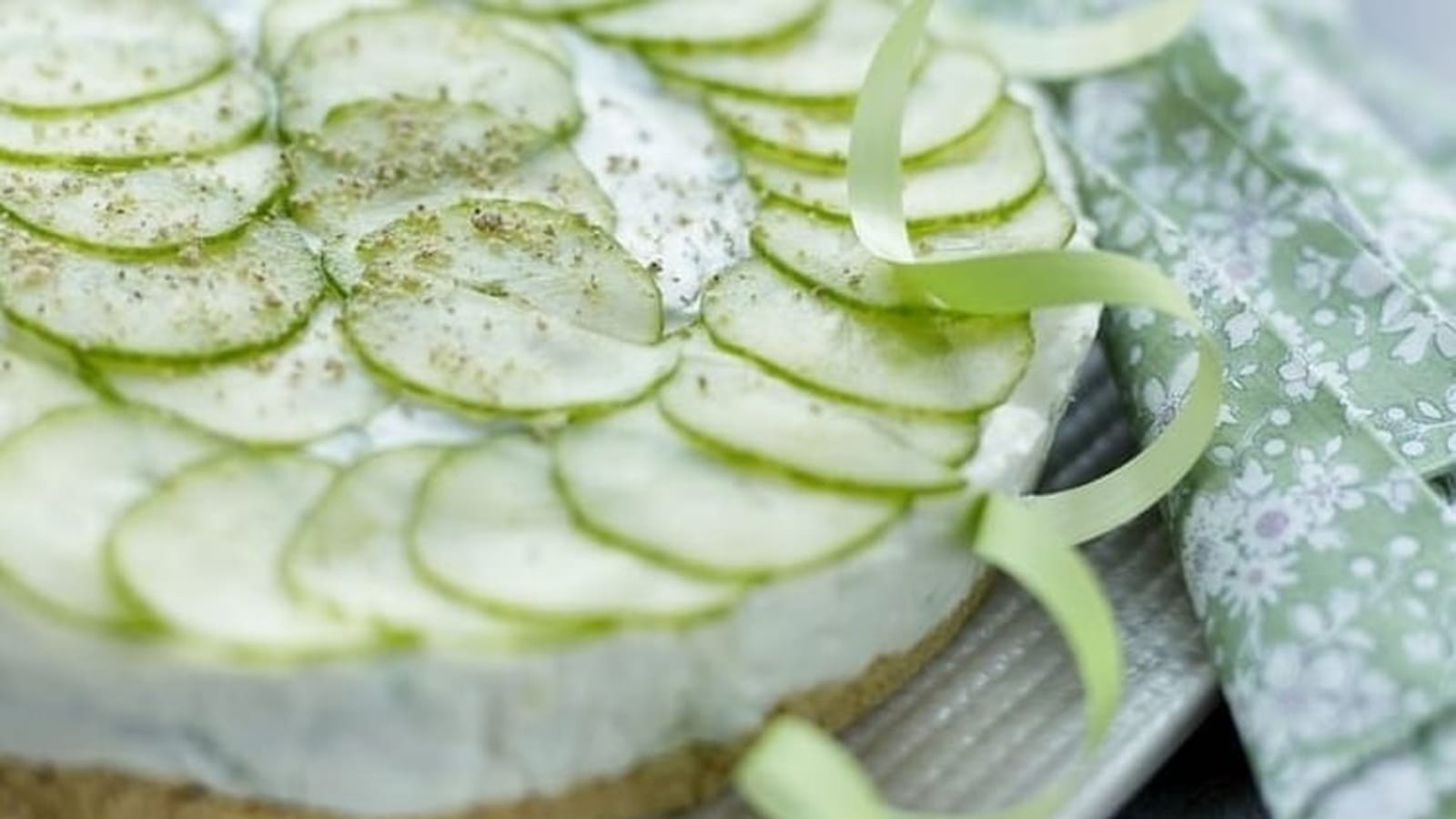 Cheesecake aux concombres