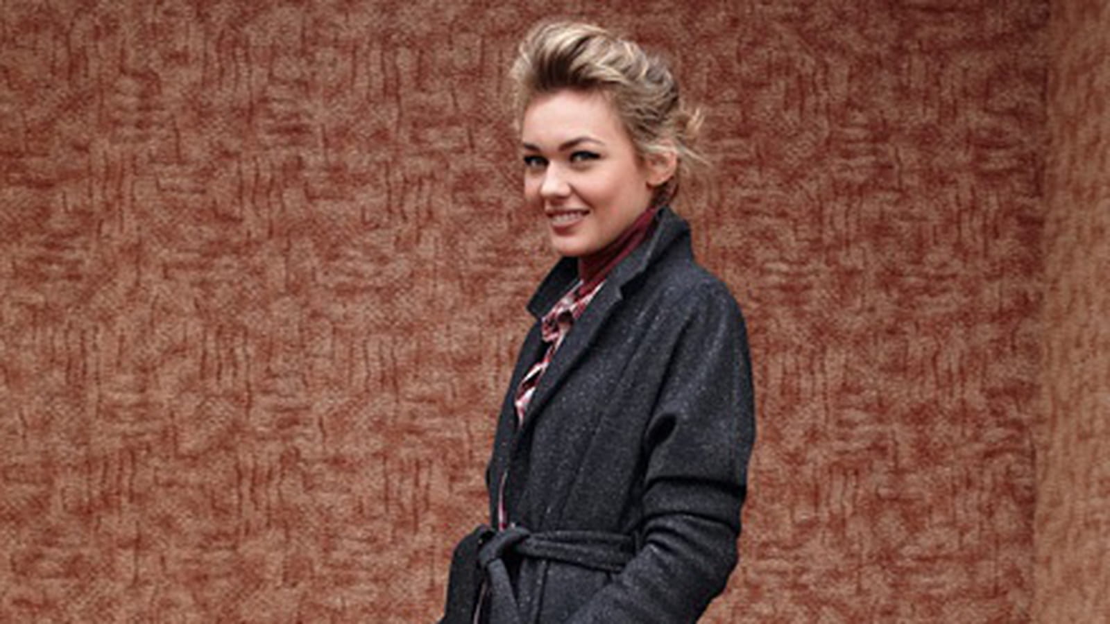 Manteau en drap de laine de Somewhere