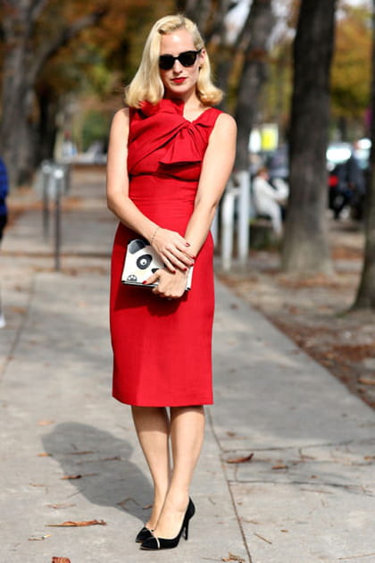 Street looks fashion week Paris&nbsp;: glamour