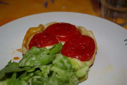 Tarte tatin chèvre-tomate