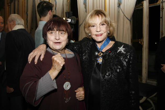 Avec Agnès Varda, lorsqu'elle a été élevée au rang de Commandeur de l'ordre national du merite