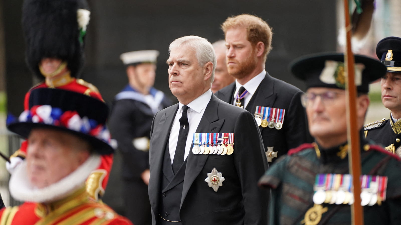 Prince Andrew et prince Harry