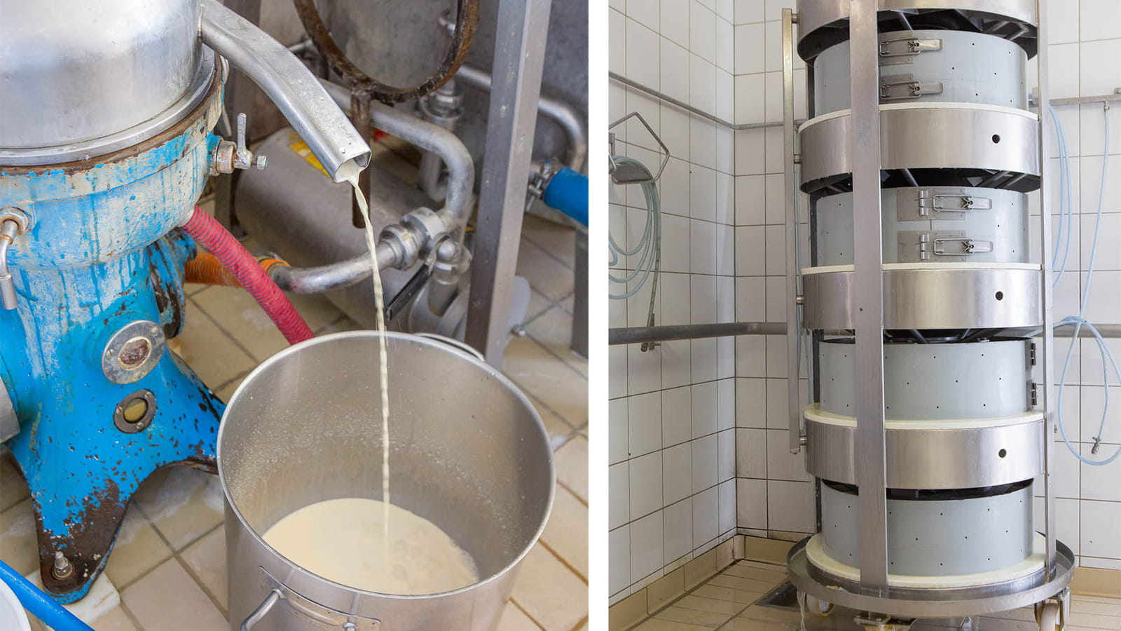 Le moulage et la récupération du petit lait