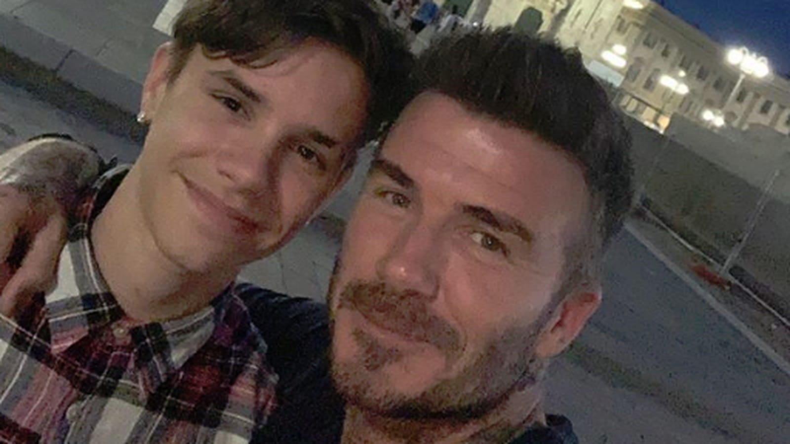 Romeo Beckham et David Beckham