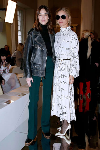 Alexa Chung et Laura Bailey au d&eacute;fil&eacute; Victoria Beckham