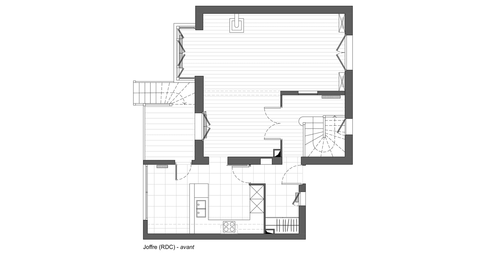 Plan existant rdc