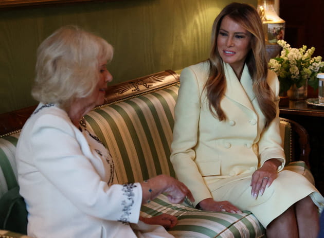 Camilla Parker-Bowles et Melania Trump prennent le th&eacute;