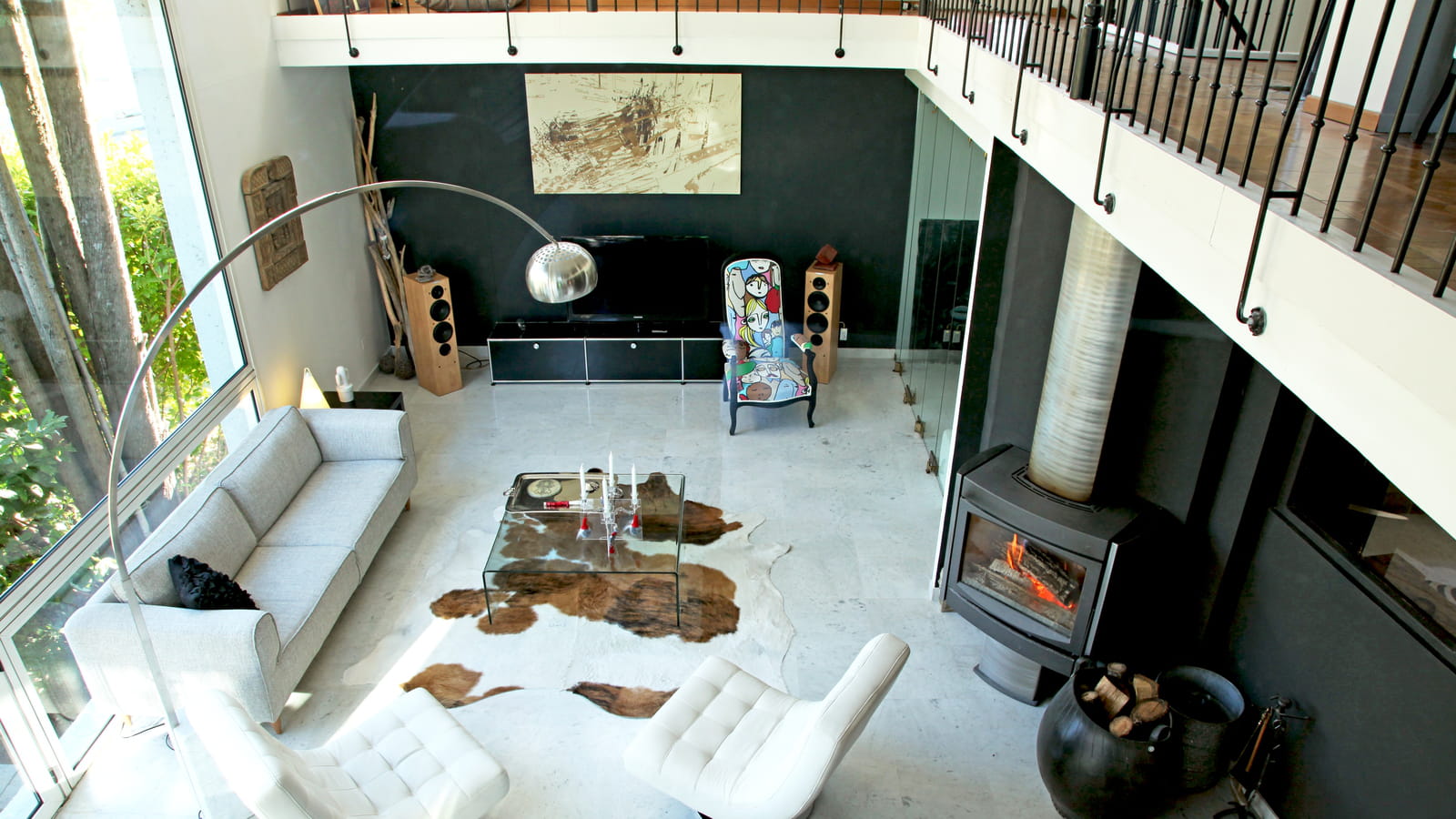 Salon en mezzanine