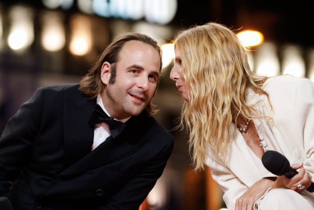 Vincent Macaigne et Sandrine Kiberlain, sur le plateau de "Passage des Arts", le 22&nbsp;mai