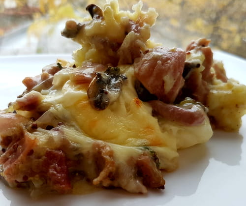parmentier d'andouillettes au Chaource
