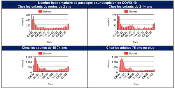 Fréquentation des urgences liée à une suspicion de COVID-19