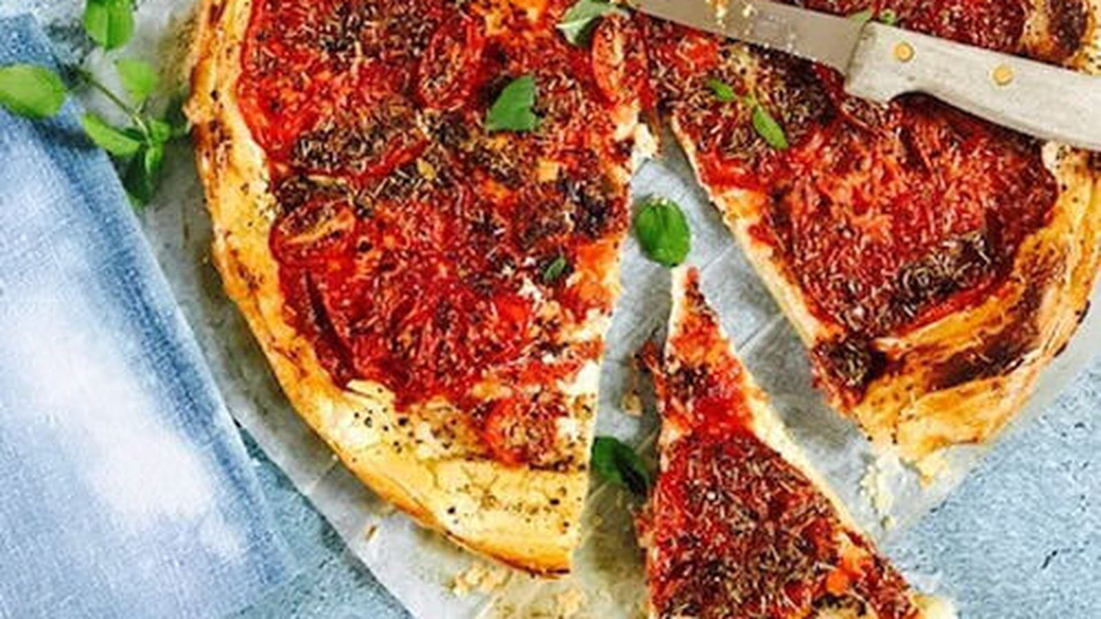 Tarte fine à la ricotta et tomate