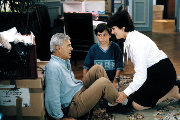 Guy Bedos et Anny Duperey, sur le tournage de Ch&egrave;re Marianne