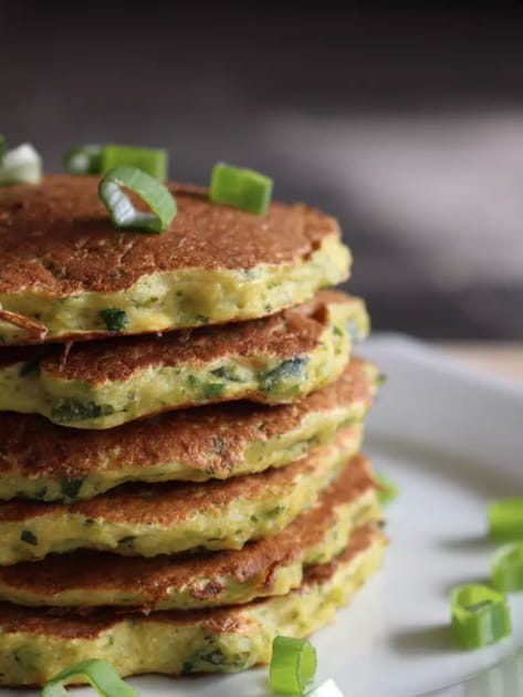 Galettes de l&eacute;gumes verts au cumin