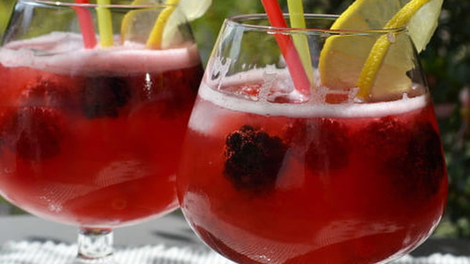 Limonade aux mûres et framboises