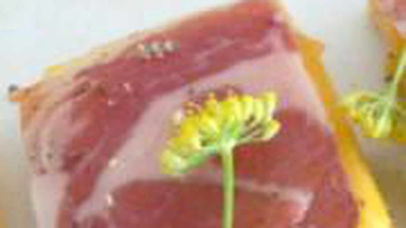 Tartelettes fines à la mangue et pancetta