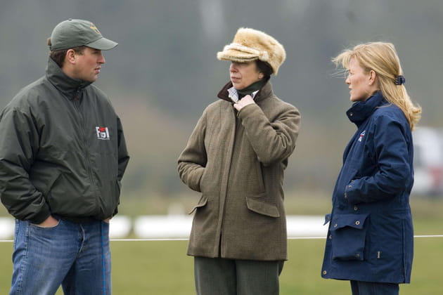 Le couple avec la mère de Peter, la princesse Anne en 2007