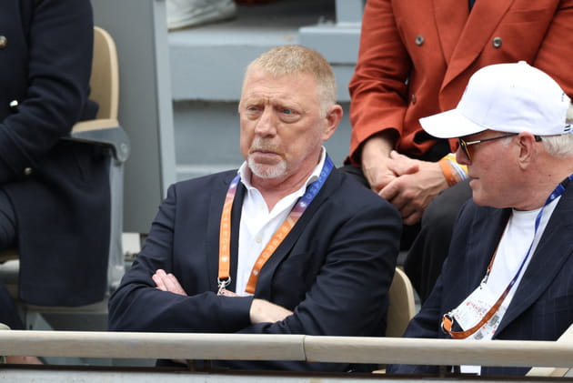 L'ex-tennisman Boris Becker aux premiers rangs &agrave; Roland-Garros