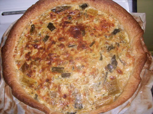 Tarte aux poireaux et persil