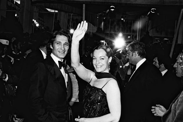 Avec son &eacute;poux Daniel Biasini, lors du festival de Cannes, en 1978