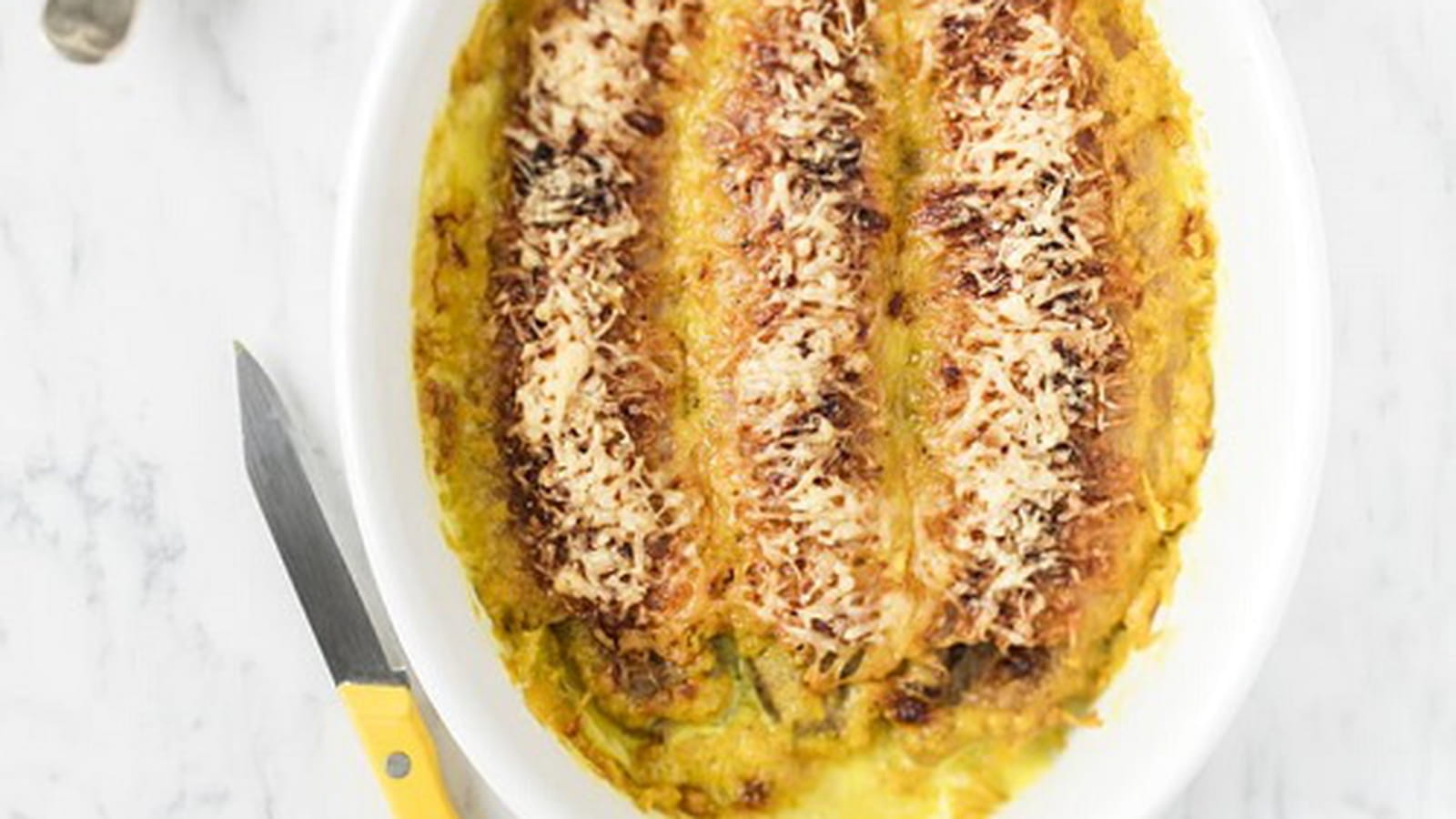 Gratin de banane au curry