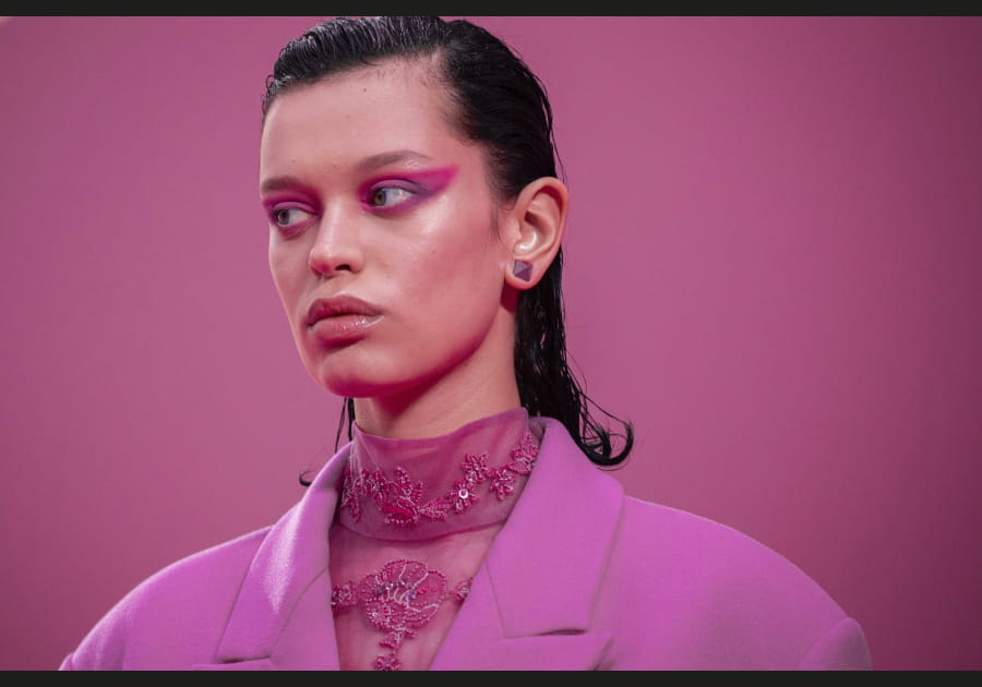 Le wet hair de Valentino