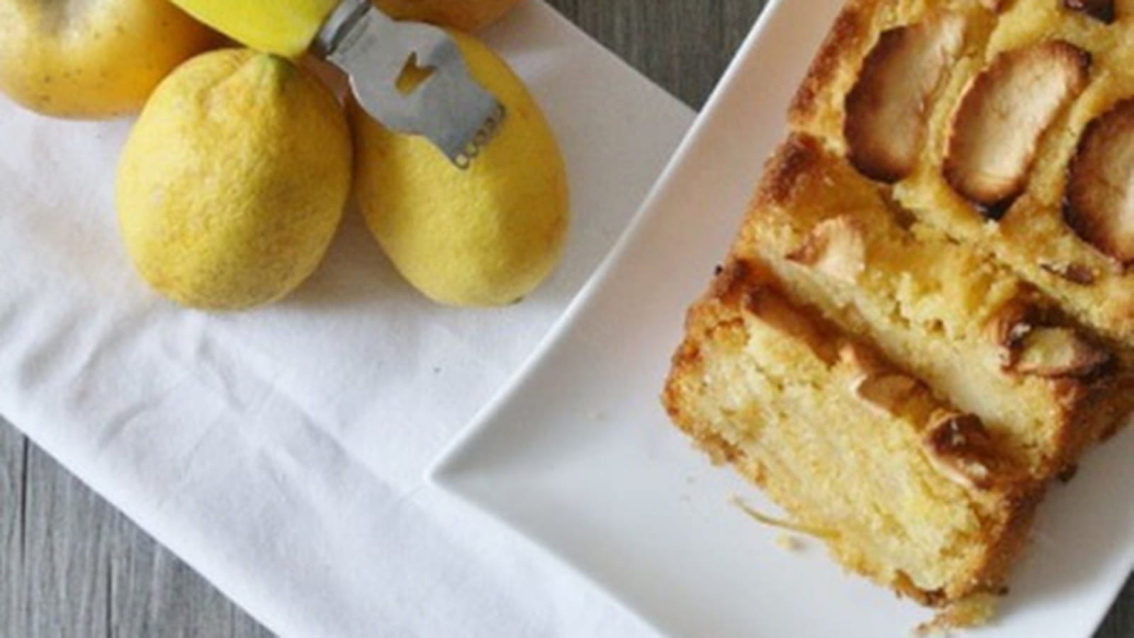 Cake polenta pommes - citron