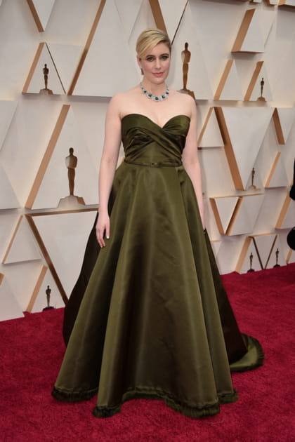 Greta Gerwig en Dior Haute Couture