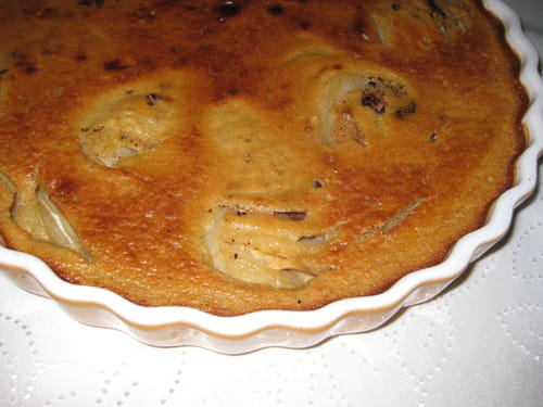 Clafoutis revisité version poire-chocolat