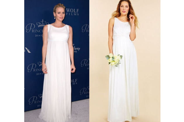Charlene de Monaco : une robe blanche