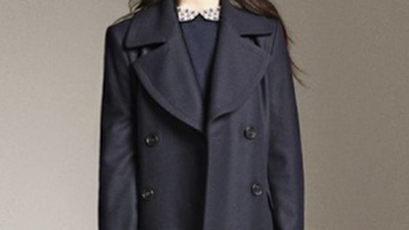 Manteau bleu marine de Zara