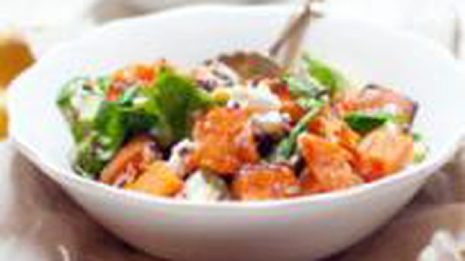 Salade de patates douces rôties