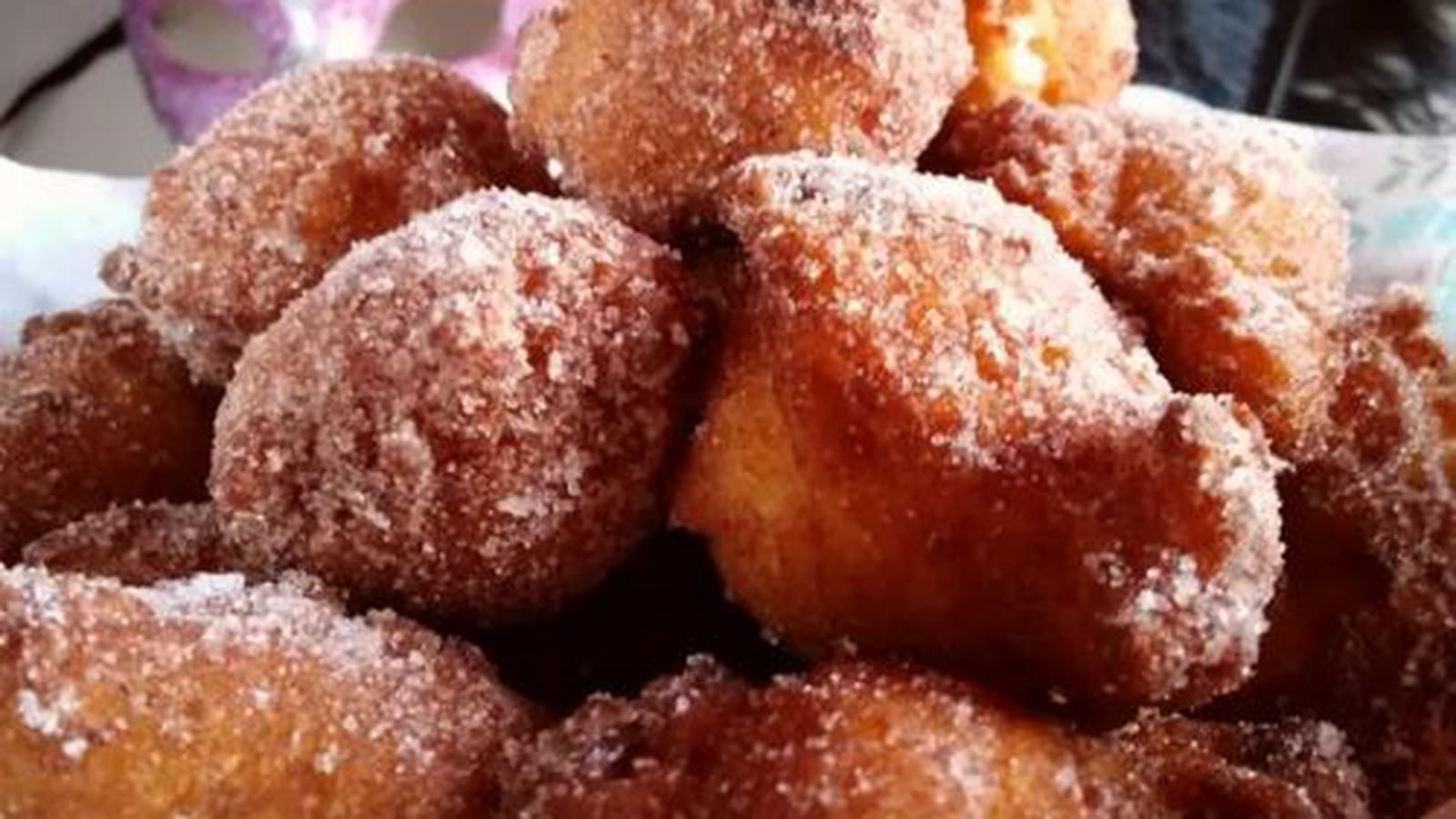 Petits beignets de Carnaval au fromage blanc
