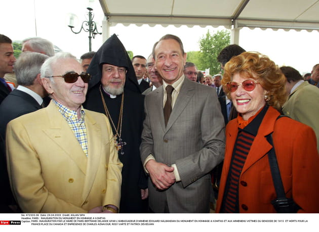 Avec Bertrand Delanoe et Rosy Varte &agrave; Paris en 2003