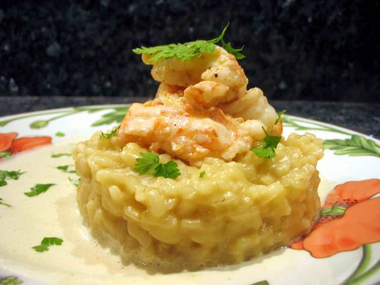 Risotto à la crème de langoustine